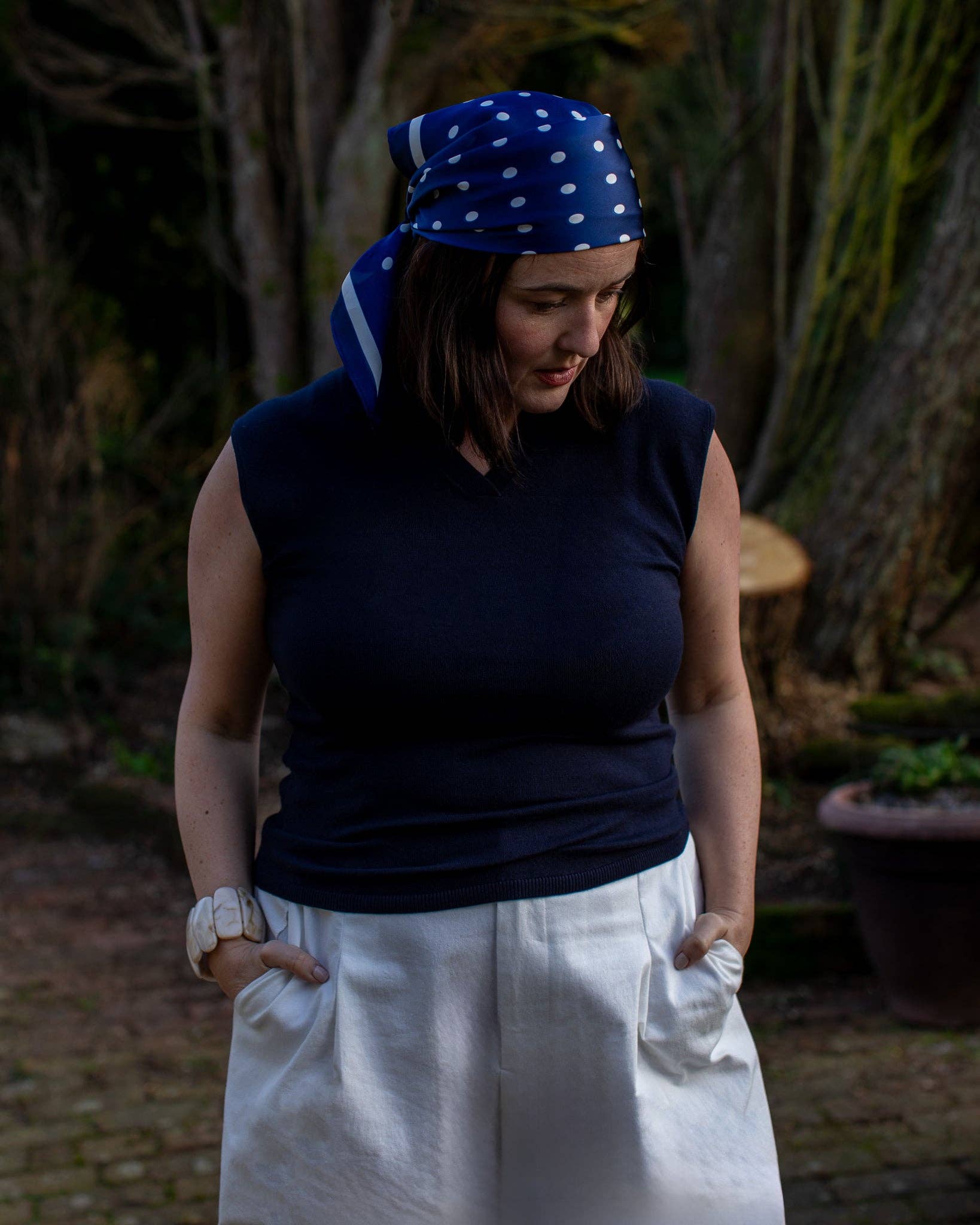 Wren Scarf by CHALK | Navy
