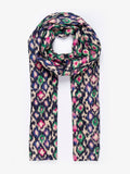 Belle Lightweight Scarf by Sarta - Navy Blue, Abstract Spot