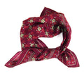 Mini Natasha Silk Scarf by Les Belles Vagabondes | Bordeaux | Hand-Drawn in France