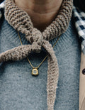 Gold Fluid Pendant Necklace by Nordic Muse, Waterproof