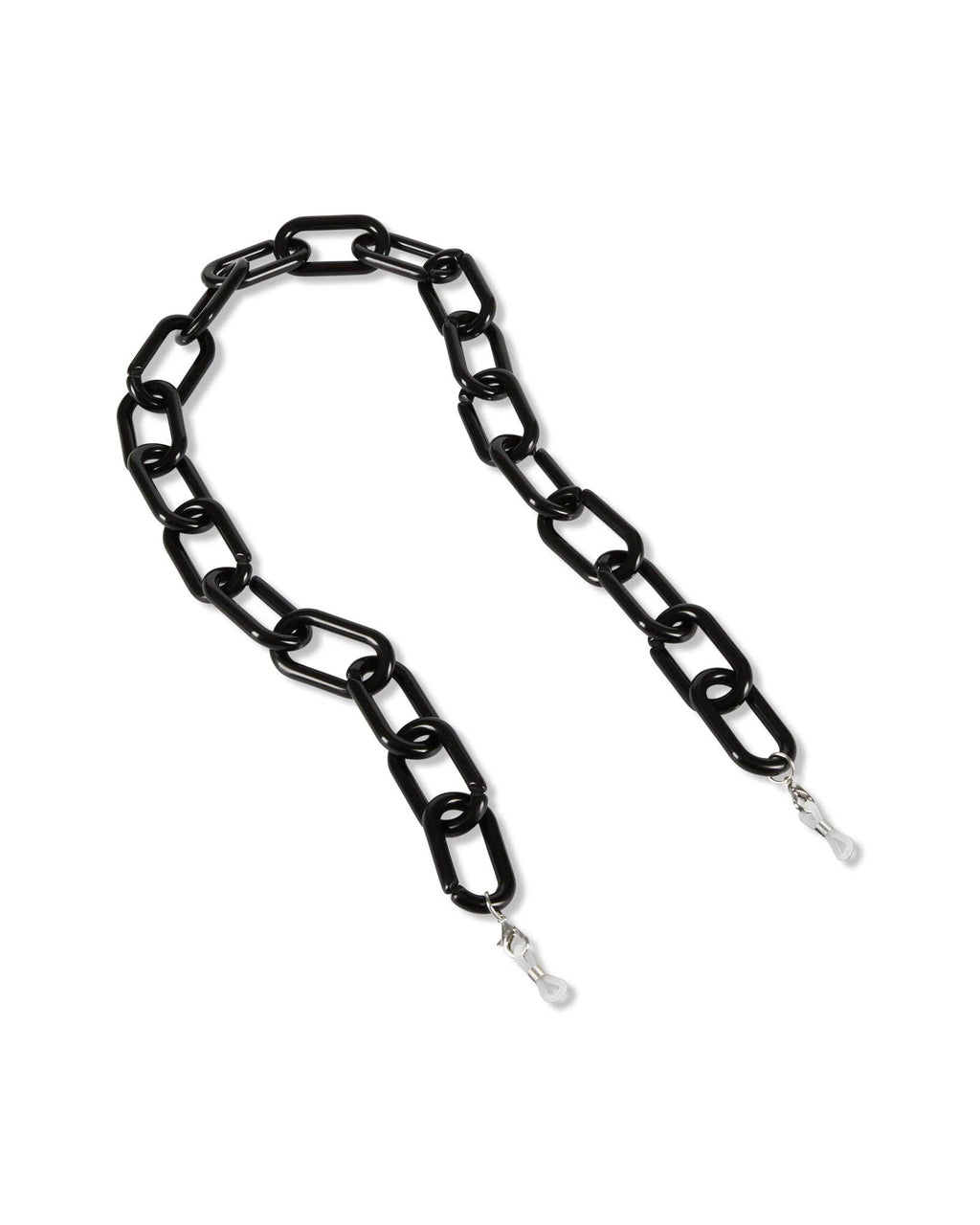 Black sunglasses chain on a white background