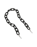 Black sunglasses chain on a white background