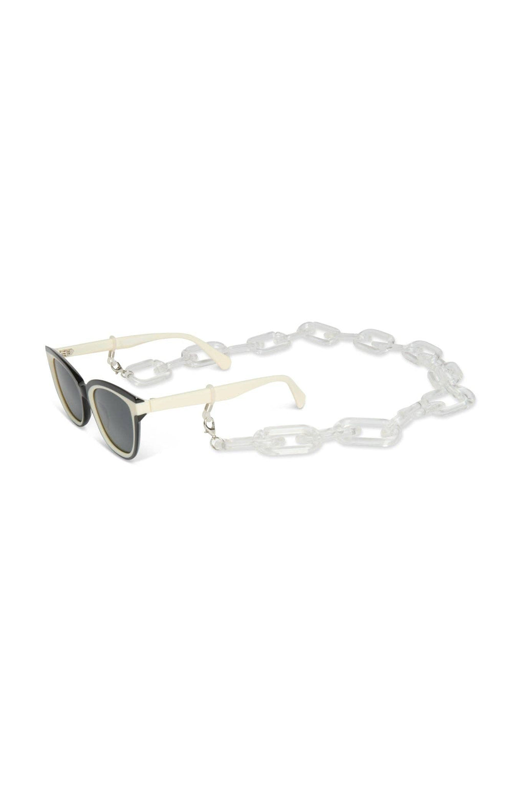 Folkestone Glasses Chain by CHALK: Clear