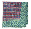 Mini Tempo Silk Scarf by Les Belles Vagabondes | Khaki | Hand-Drawn in France